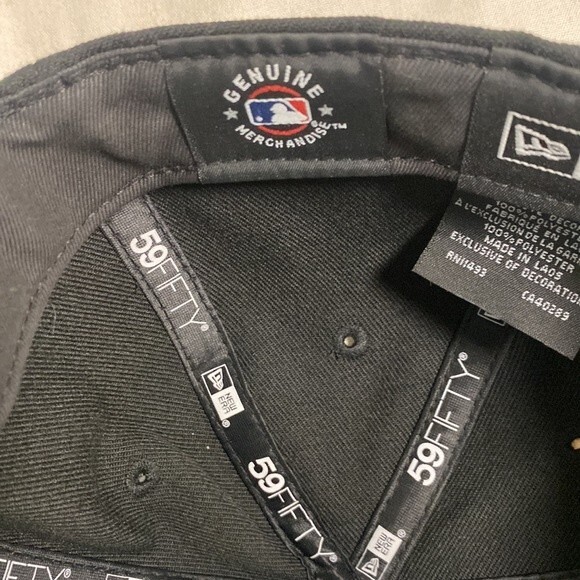 baseball MLB Oakland As new era hat red black 5950 sz 7 - Picture 7 of 11